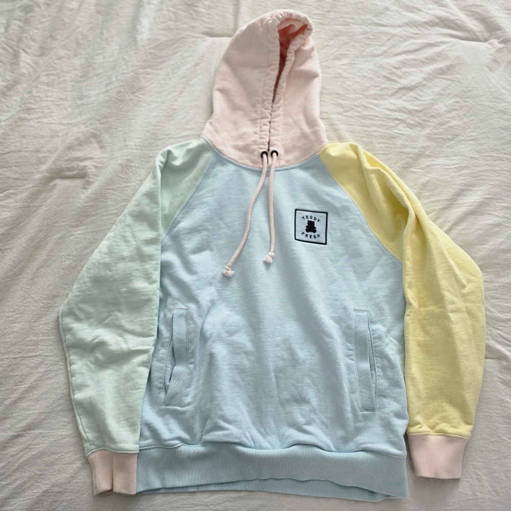 Teddy Fresh Colorblock Hoodie M